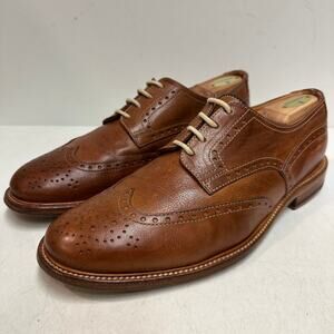 NEW HEELS Brunello Cucinelli Wingtip Derby Brown Made in Italy 43.5 US 10.5 D